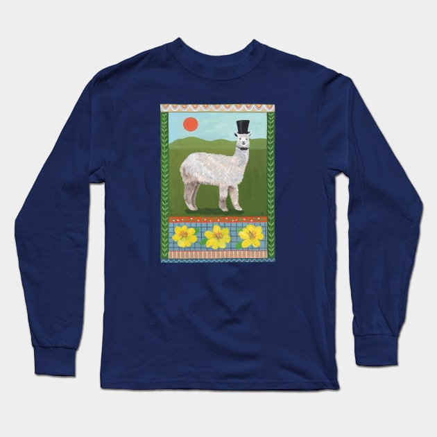 Llama Long Sleeve T-Shirt by Das Brooklyn